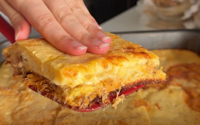 TARTA CREMOSA DE POLLO CON MAÍZ